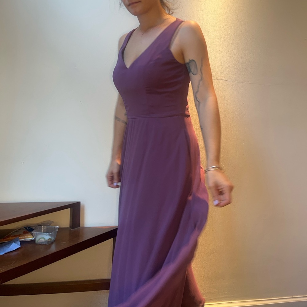 floor length bridesmaids dress